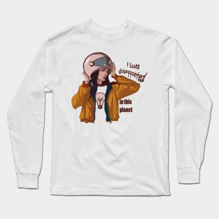 astronaut girl Long Sleeve T-Shirt